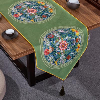 China China wholesale Waterpoof table runner with table runner pattern printed cheap and nice table runner canvas decorations for sale