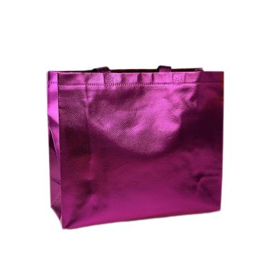 China Eco-Friendly Custom Wholesale Reusable Glossy Gift Bag With Glossy Nonwoven Shopping Bag for sale