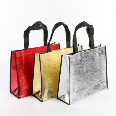 China Customized Eco-friendly Tote Bag Non Woven Eco Reusable Bag Laminated Foldable Shopping Bag for sale