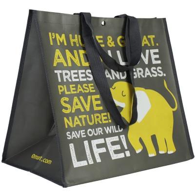 China Wholesale Custom Delicate Eco-Friendly Environmental Protection Reusable Bag Laminated PP Woven Shopping Bag for sale