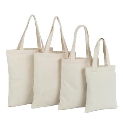 China Hot Sale Eco-friendly Custom Canvas Bag Handbag Single Cotton Print Tote Bag White for sale