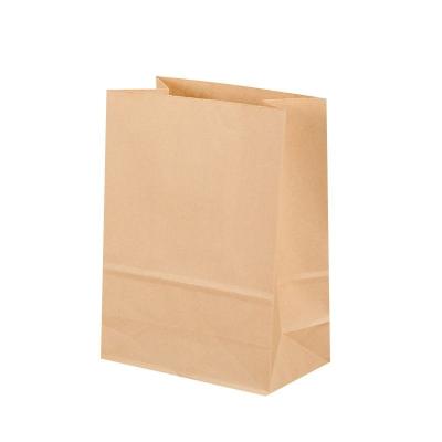 China Eco-Friendly Takeaway Food Bread Toast Oil Proof Paper Bag Custom Printed Logo Recyclable Kraft Paper Bag for sale