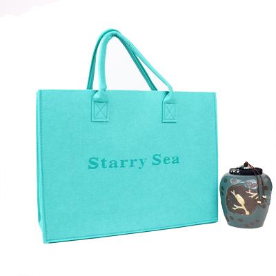 China Hot Products Eco-friendly Trending Casual Women Bag Eco Friendly High Quality Felt Wholesale Tote Bag for sale