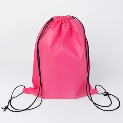 China Custom Wholesale Durable Eco-friendly Drawstring Backpack Factory High Quality Nonwoven Drawstring Bag for sale