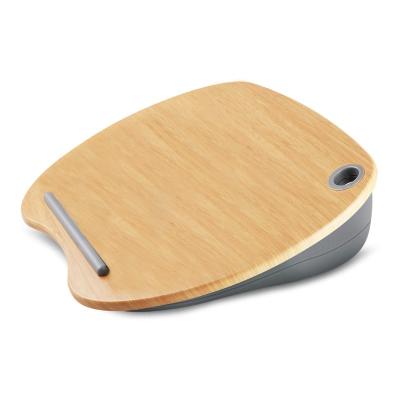 China Foldable Comfortable Natural Color Wooden Lap Desk Cushion With Comfortable Pillow Laptop Rest Stand for sale