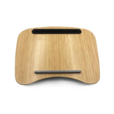 China Foldable Wooden Lap Desk Cushion Laptop Stand for sale