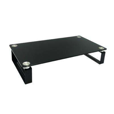 China (Height) Adjustable Monitor Riser Monitor Stand Tempered Glass-Metal Laptop Foot for sale