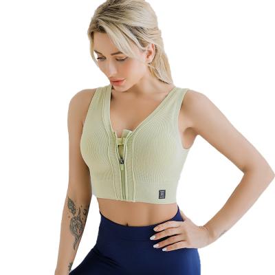 China Factory direct other front zipper buckle sports fitness bra for sale