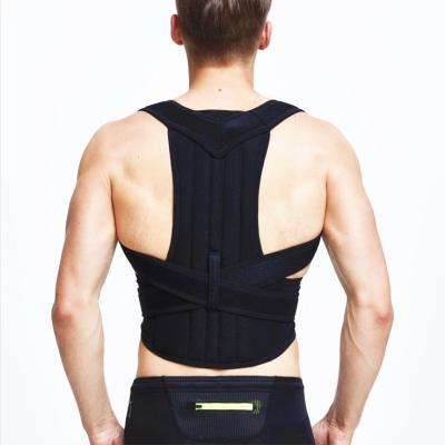 China Neoprene Back Braces Wholesale Upper Back Brace Posture Corrector For Men Women Back Straightener Clavicle Support Band Shoulder Brace Corrector for sale