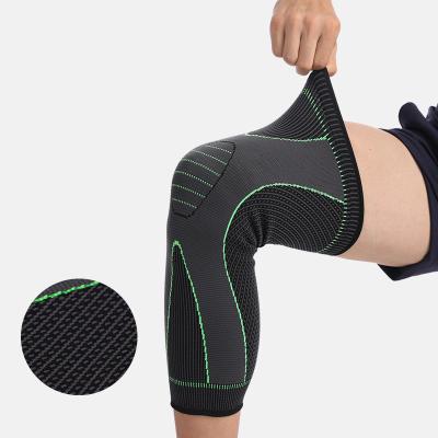 China MONCCAIS Non-Slip Compression Sports Long Leg Sleeve Knee Support Brace Pads for sale