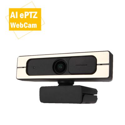 China Auto View & Auto tracking webcam for video conferencing, 4K AI PTZ wide angle with microphone, AI Auto-framing 4X zoom in full HD 1080P, for sale