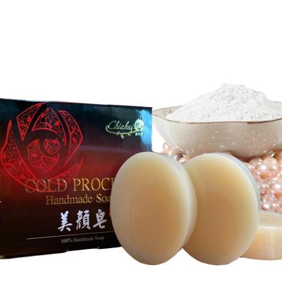 China Skin Whitening And Beauty Anti Osmanthus Pearl Powder Extract Pimple Base Cleansing Soap for sale