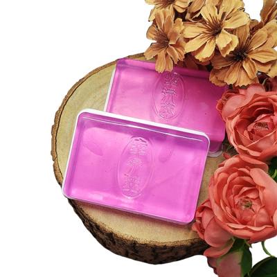 China Coconut Oil and Palm Oil Base Solid Cleansing Bar Rose Pink Soap for sale