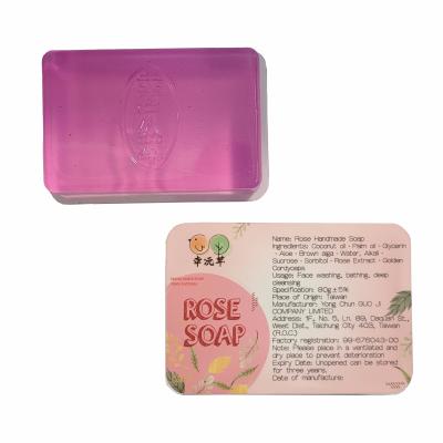 China 100% Basic Cleaning Good Quality Handmade Golden Suppliers Rose Bath Soap for sale