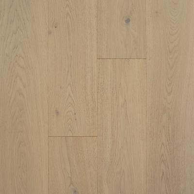 China Modern Hot Selling White Color Multi-Layer And Brushed European Oak Engineered Wood Flooring Wide Plank for sale