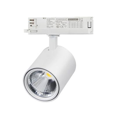 China Modern High Lumen Led Track Spot Light 3 Phase 4 Wire Commercial Led Track Light 30w for sale