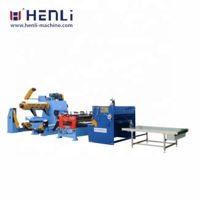 China SS 2x850 Hydraulic CNC Circular Shearing Slitting Recoil Machine Cut To Length Line for sale