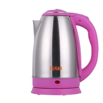 China 360 Degree Rotation Base Stainless Steel Electric Kettle 220V 1.8L Colored Kettle Electric Household Appliances for sale