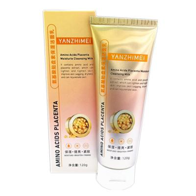 China Hot Wholesale Moisture&Brighten Product Yanzhimei Amino Acids Placenta Facial Cleanser Packing for sale