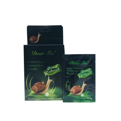 China Wholesale High Quality Moisturizer Snail Extract Nose Mask Cream Moisturize and Moisturize Anti-wrinkle for sale