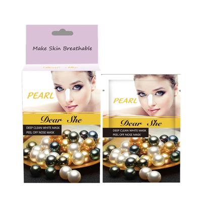 China Damage New Private Label Clearance Wholesale Pearl Deep Clean White Skin Off Nose Mask Mud For Skin Care Remove Off Blackheads for sale