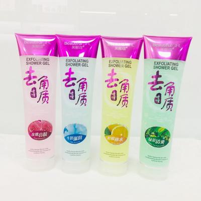 China Beautiful Gilr Refreshing Exfoliating Shower Gel gently cleanses skin while filling in lacking skin moisture and nutrients for sale