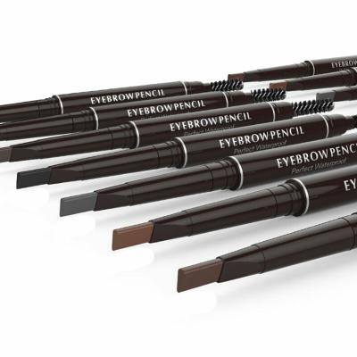 China Double Waterproof - Headed Automatic Waterproof Eyebrow Pencil 5 Colors For Your Choice Plastic Sweat Sealing Belt for sale