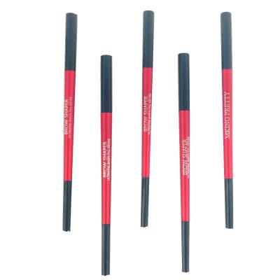 China Provate Brand Provate Brand Waterproof Appearance Mking Tube Pretty Red Small Double Level Line - Pointed Eyebrows Building Eyebrow Pencil for sale