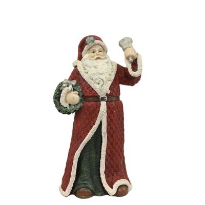 China 2020 Europe Resin Christmas Santa Ornaments For Christmas for sale