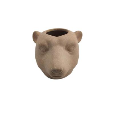 China Modern Wholesale Animal Head Shape China Modern Ceramic Flower Pots for sale