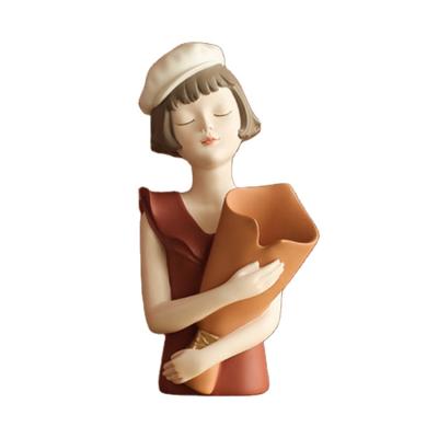 China Modern Modern Creative Character Ornaments Blowing Bubbles Girl Resin Model Ornaments Living Room Bedroom Home Decoration Crafts Gifts for sale