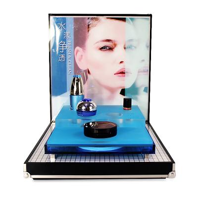 China For Face Cream APEX Led Display Rack Makeup Cosmetic Store Show Makeup Cosmetic Display Stand With Light for sale