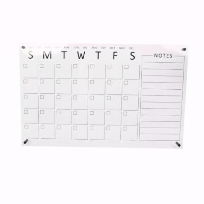 China APEX Wall Calendar Large Weekly Planner Custom Size Printing Acrylic Board Calendar for sale