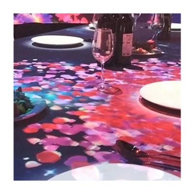 China New Hologram Table Theme Sea Flower Holographic Projector Restaurant (contact us) Immersive indoor/outdoor elegant interactive dining table for sale