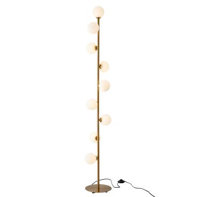 China New High Quality Modern Modern Twist Glass Ball LED Floor Lamp for sale