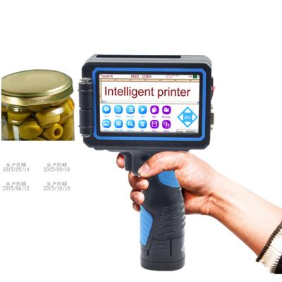 China Porous wholesale touch screen pipe batch code expiry date thermal barcode printing machine for cartoon box pipe printing for sale