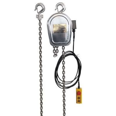 China Garment Shops 1Ton 3meters DHSS Stationary Type Electric Stainless Steel Chain Hoist Supplier in China for sale