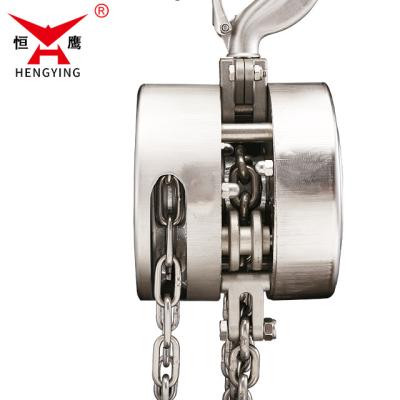 China Used In Semi Marine 2000kgs 3meters HSS-A Stainless Steel Chain Hoist Ready To Ship for sale