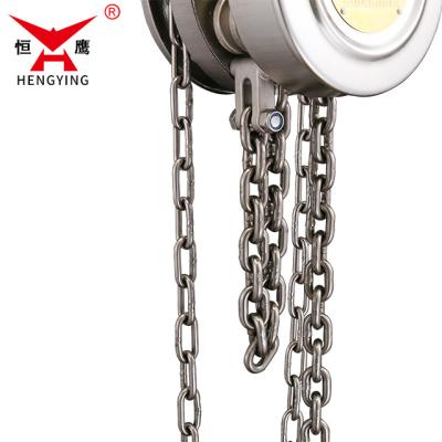 China Used In Semi Marine 3000kgs 3meters HSS-A Stainless Steel Chain Hoist Ready To Ship for sale