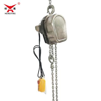 China Garment Shops DHSS 2Ton 3meters Stainless Steel Electric Hook Mounted Chain Hoist Manufacturer in China for sale