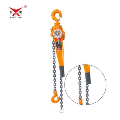 China Space Saved Crane Lever Hoist Equipment Factory Best Selling Manual Lever Block 0.75Ton 1.5Meters Lever Crane for sale