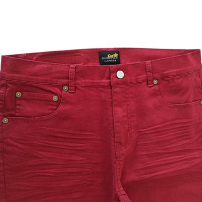 China 2022 Genuine Anti-Wrinkle Women's Jeans Genuine Casual Fashion Pleated Loose Wash Red Jeans for sale