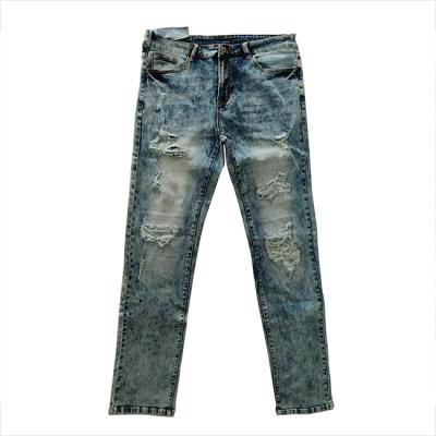 China Newest high quality comfortable and cool fashion men's jeans trousers TR pants stretch denim pants for men for sale