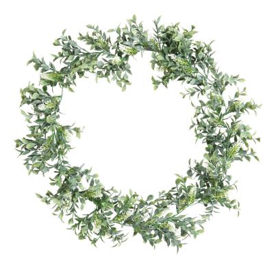 China Artificial Plants Rattan Railing Decor Amazon Ivy Leaf Wreath Home Garden Decoration Fake Lavender Rustic Artificial Flower Vines for sale