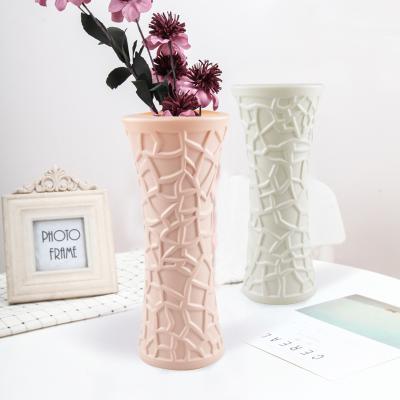 China Unbreakable Modern Home Decoration Plastic Flower Vase and Table Centerpieces Vase, Big Tall Flower Vases for Christmas Gifts for sale