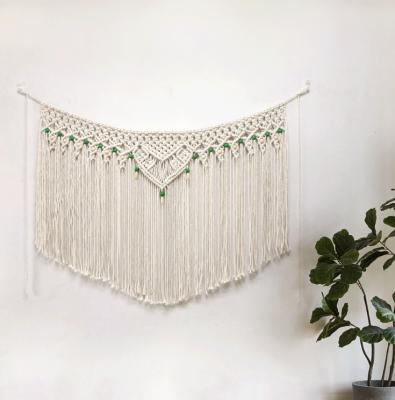 China Large Macrame Elegant Handmade Woven Tapestry in Wall Hanging Sofa Background Bedroom Living Room Bohemian Bohemian Decor for sale