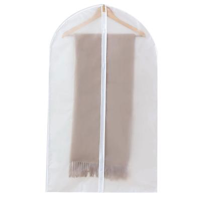 China Modern Dust Proof Hanging Garment Bags Translucent Covers With Full Zipper For Closet Suit Jackets Coats Clothes Storage And Travel for sale