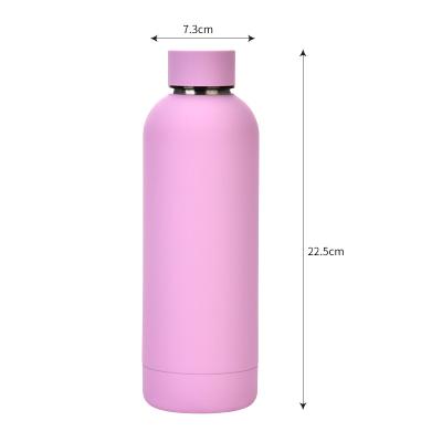 China 500ML BPA Vial Bottle Stainless Steel Vial Free Double Wall Insulated Vacuum Water Bottle for sale