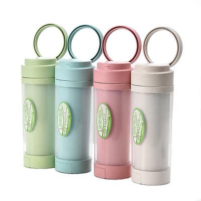 China Sustainable Wholesale Eco Friendly Bamboo Fiber PP Plastic Cups With Lids Biodegradable Plastic Coffee Milk Cup for sale