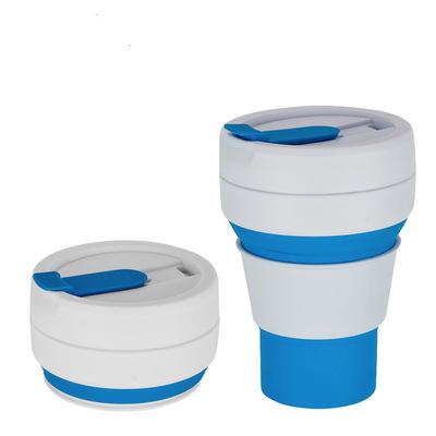 China Viable BPA Free Expandable Silicone Collapsible Cups Travel Drinking Bottle Outdoor Collapsible Cup for sale